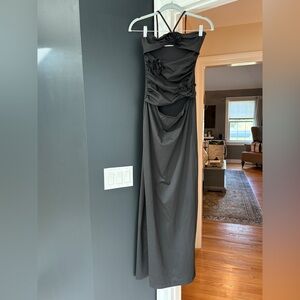 Leau Rose Cut Out Black Dress